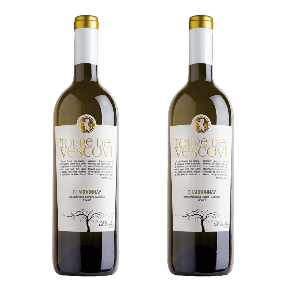 Torre dei Vescovi Chardonnay 75cl White Wine Twin Set